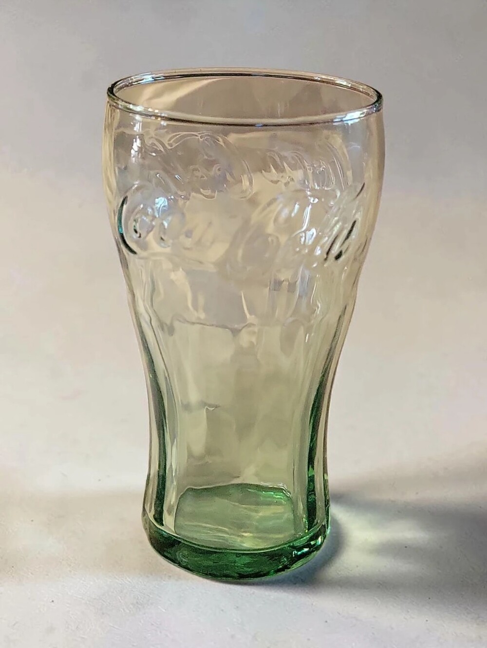 Vtg 70s Original Coca Cola Green Libbey Glass Company Mini Tumbler Glass 6 Oz